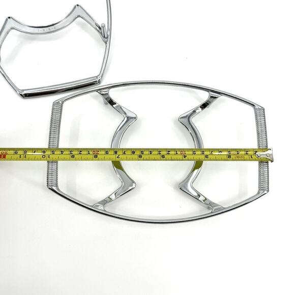 Lot Of 3 Corning Ware P-7-M-1 Casserole Cradle Chrome Trivet Hold 1.5 Quart Dish - Picture 4 of 15